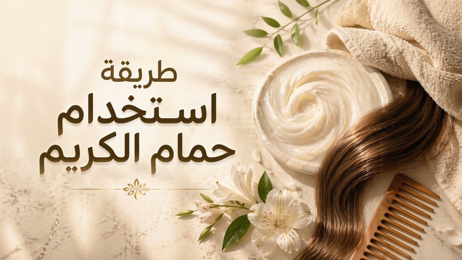 طريقة استخدام حمام الكريم للشعر بدون أخطاء
