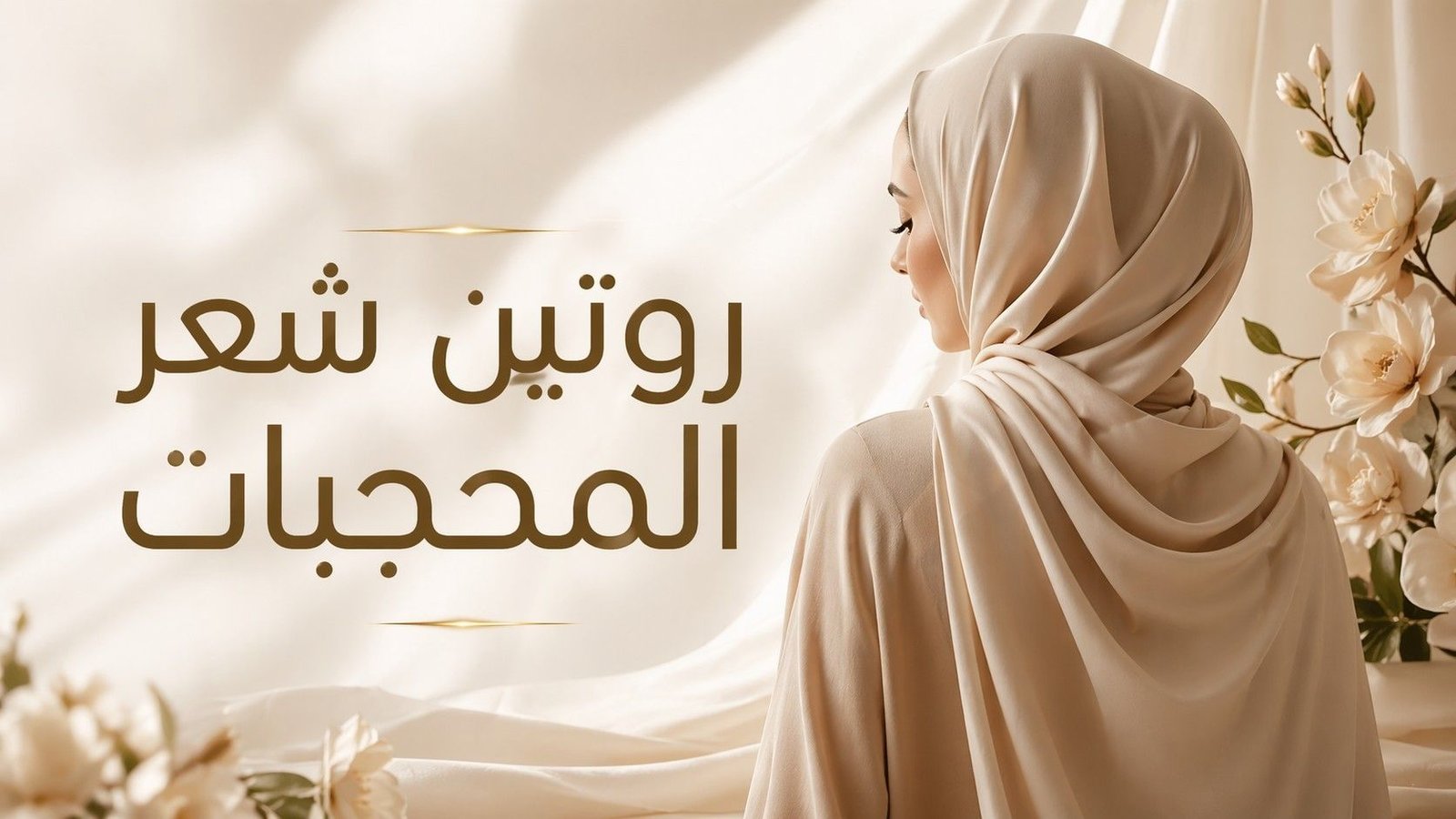 روتين شعر المحجبات لتقليل الجفاف والهيشان