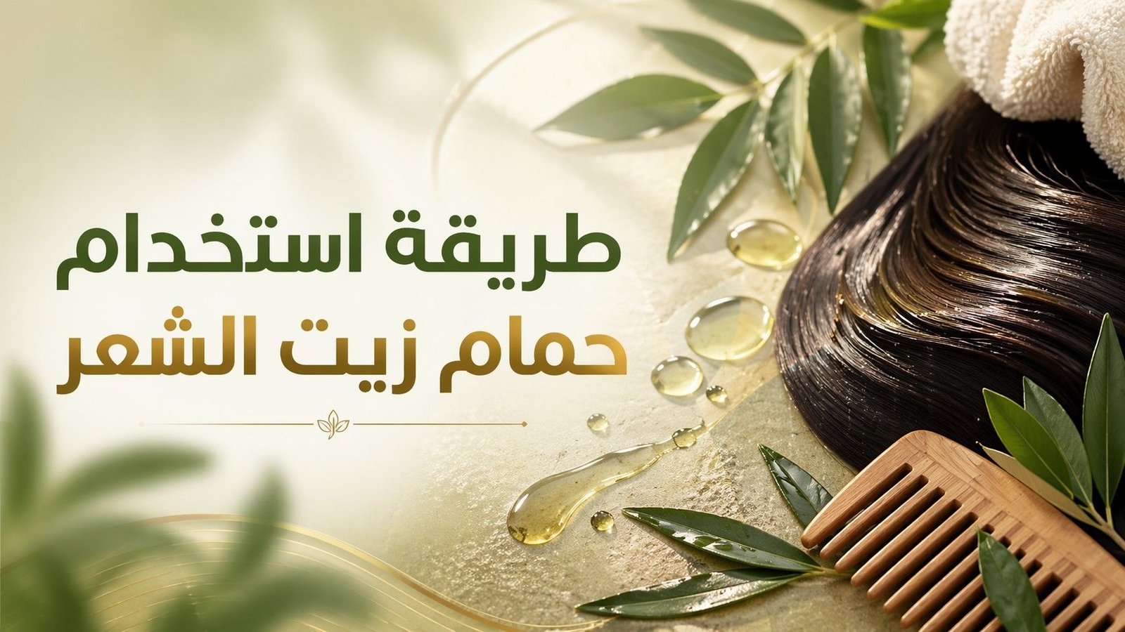 طريقة استخدام حمّام زيت الشعر قبل الشاور