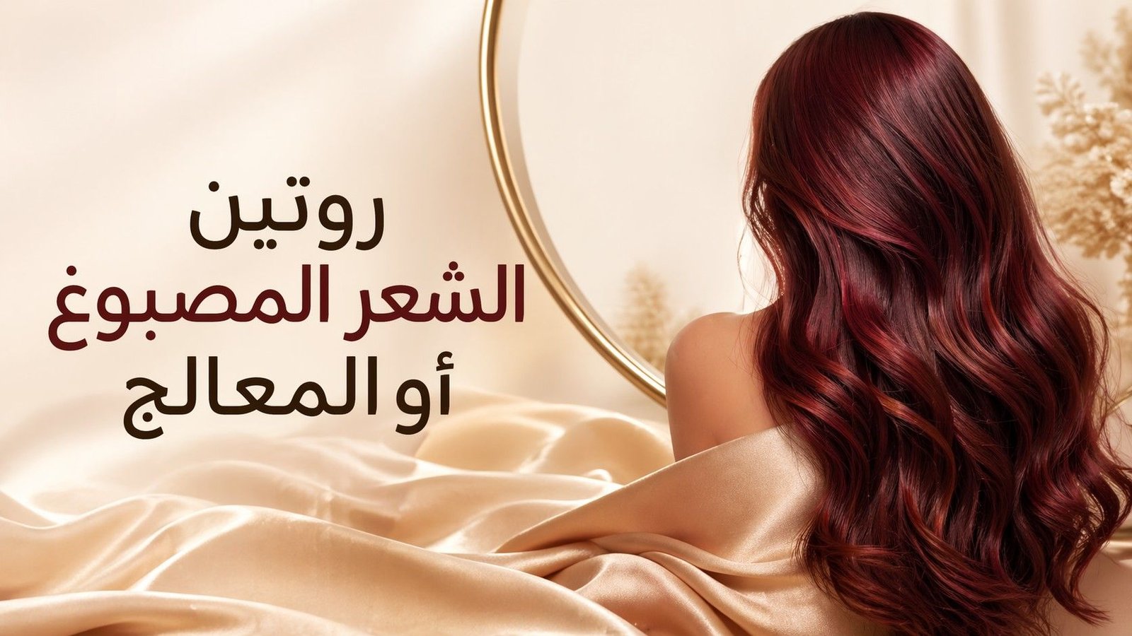 روتين العناية بالشعر المصبوغ أو المعالج